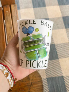 Pickleball Reusable Party Cups (Set of 6)