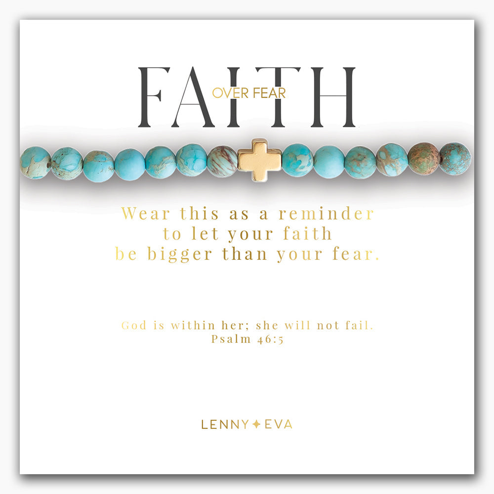 Faith Over Fear Bracelet - Jasper Limited Edition