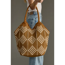 Load image into Gallery viewer, Diamond Pattern Tote
