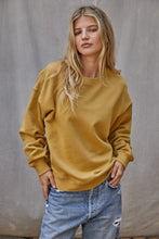 Load image into Gallery viewer, Mustard Simple Sweater
