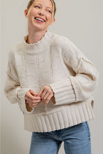 Load image into Gallery viewer, Cross Pattern Knit Sweater
